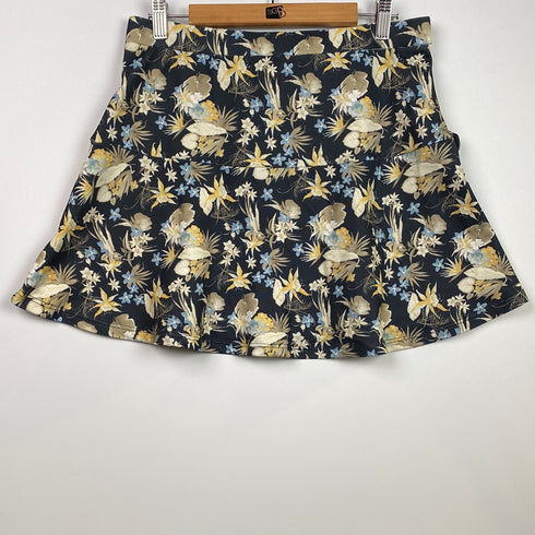 Skirt floral yellow